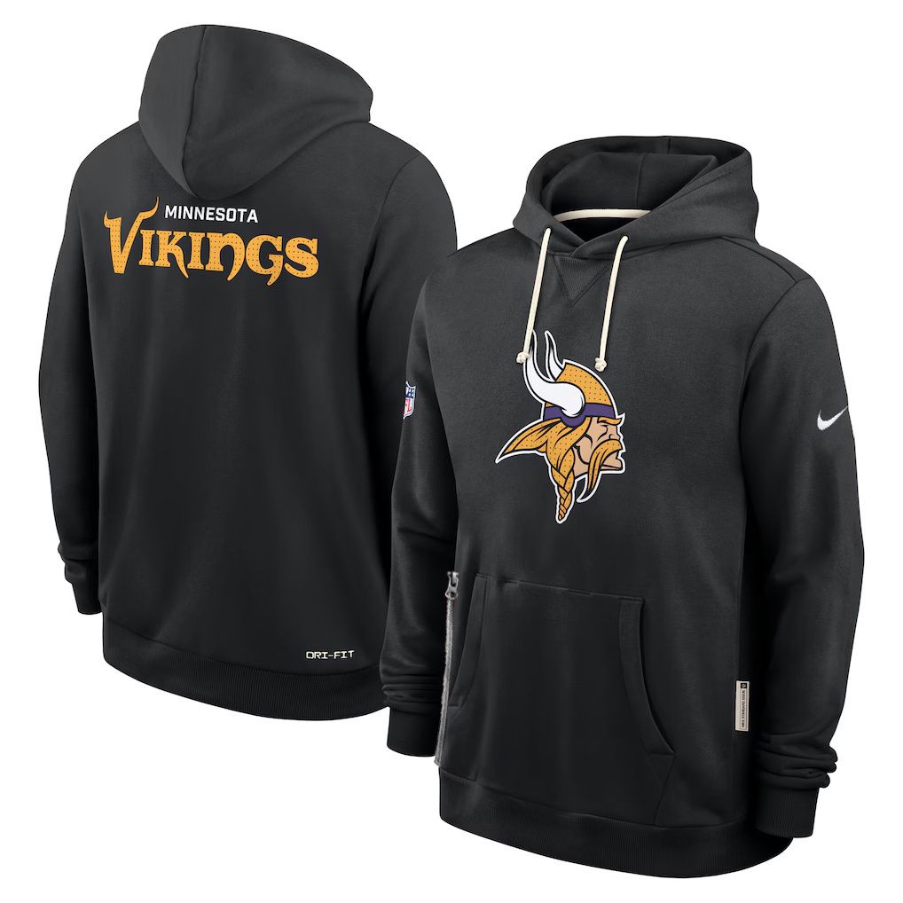 Men 2026 NFL Minnesota Vikings hoodie black 01->minnesota vikings->NFL Jersey